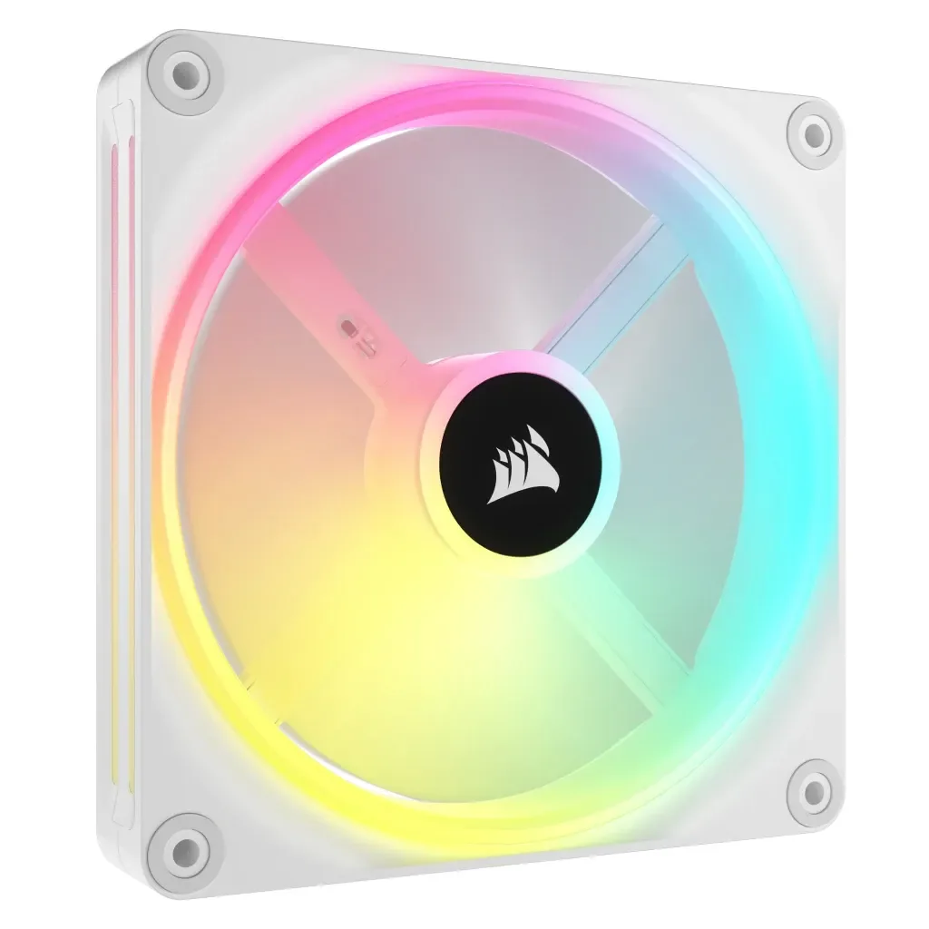 Corsair iCUE LINK QX140 RGB Expansion Fan - White - Kotelotuuletin - 140mm - Valkoinen RGB LED valolla - 37 dBA