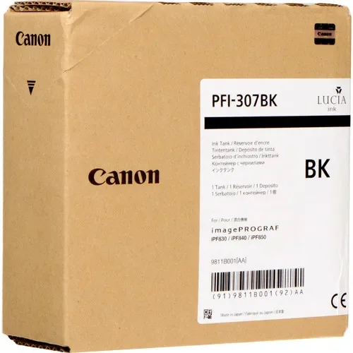 Canon Muste Musta Pfi-307 Bk - Ipf830/840/850