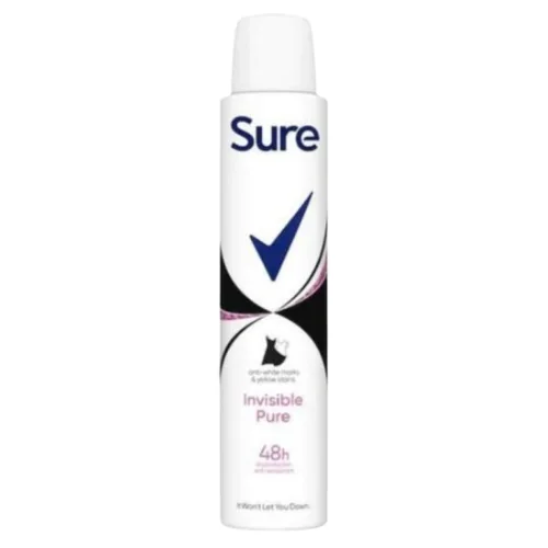 Sure Women Invisible Pure Antiperspirantti Deodoranttisuihke - 200 ml