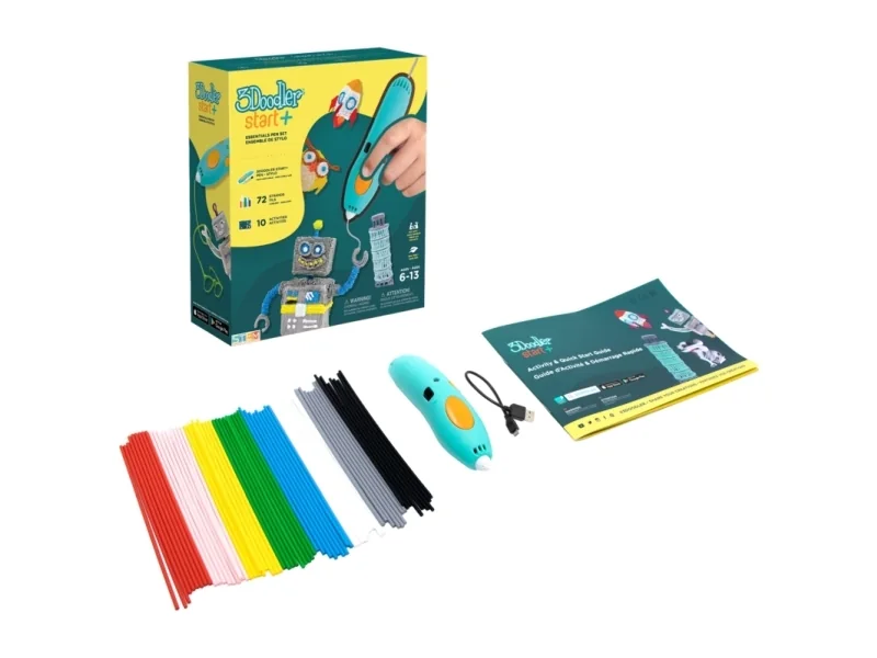 3Doodler Start PLUS 3D-TULOSTUSKYNÄ SPLUS 3D-kynä 0,77 mm Turkis, Gul