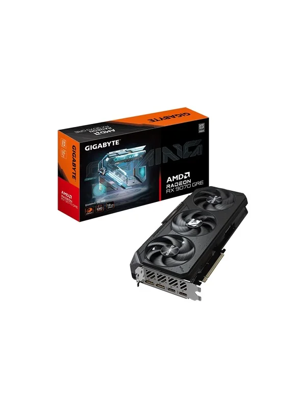 GIGABYTE Radeon RX 9070 GRE GAMING OC 12G, Radeon RX 9070 GRE, 12 GB, GDDR6, 192 bittiä, 7680 x 4320 pikseliä, PCI Express x16 5.0