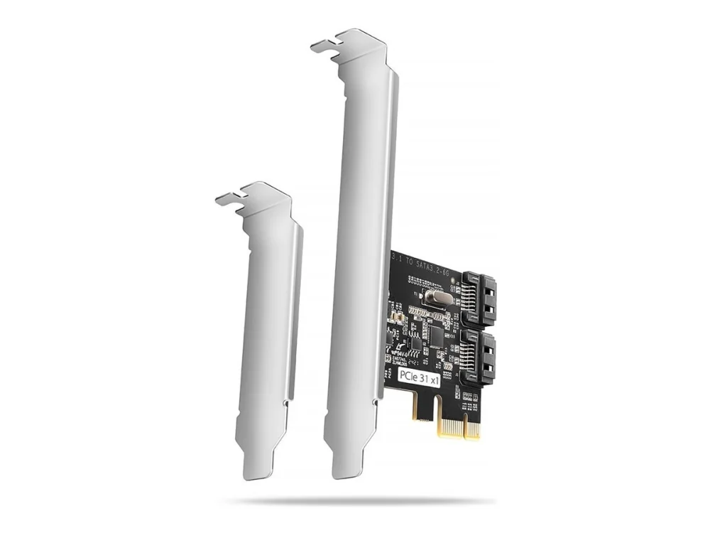 AXAGON 2 × sisäinen SATA 6G -portin PCIe-ohjain