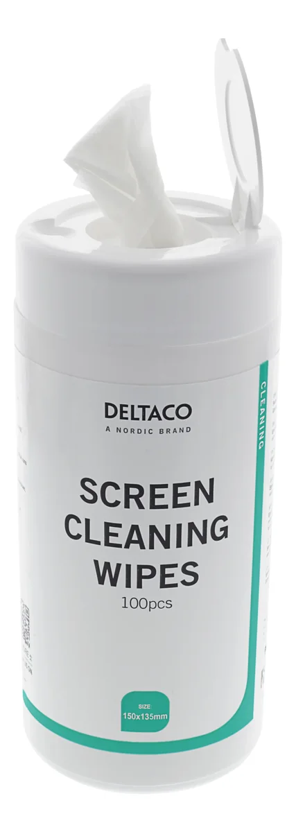Deltaco Monitor Cleaning Wipes white