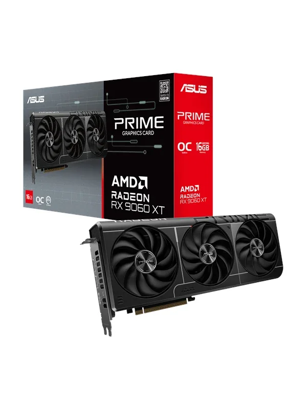 Asus Radeon RX 9060 XT Prime OC 16 Gt -näytönohjain