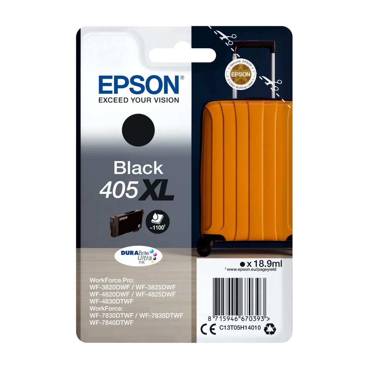 Epson 405XL - Musta - Original - ink cartridge