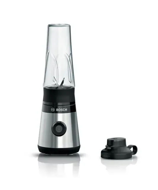 Bosch VitaPower MMB2111M, Pöydällä pidettävä tehosekoitin, 0,6 L, Jäänmurskaus, 450 W, Ruostumaton teräs