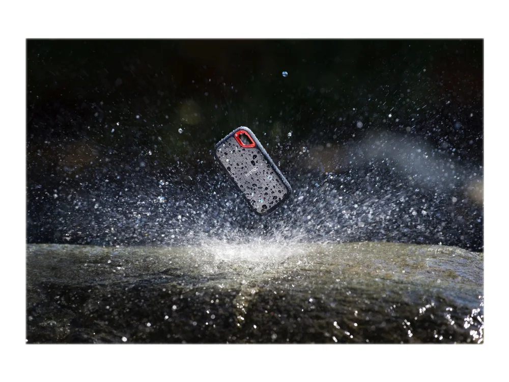 SANDISK Extreme Portable v2 SSD - 1TB - Harmaa - Ulkoinen SSD - USB 3.2 Gen 2