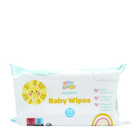 4MyBaby Sensitive Vauvan Kosteuspyyhkeet - 72 kpl