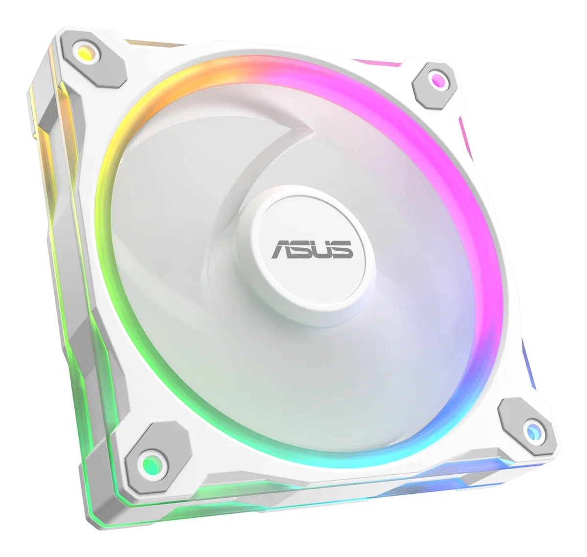 ASUS Prime MR120, 120 mm, liukulaakeri, PWM ARGB -tuuletin, valkoinen