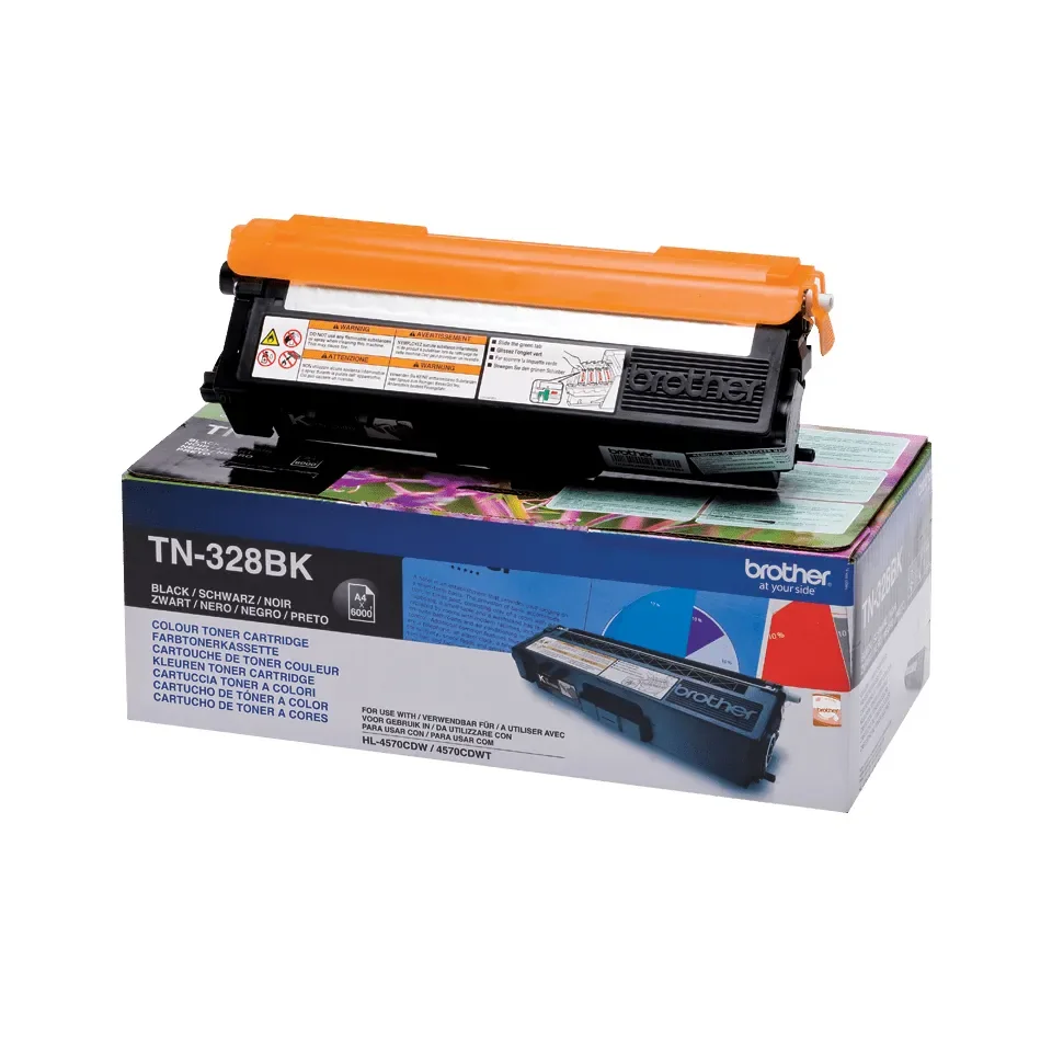 Brother TN-328BK Super High Yield -laservärikasetti, musta