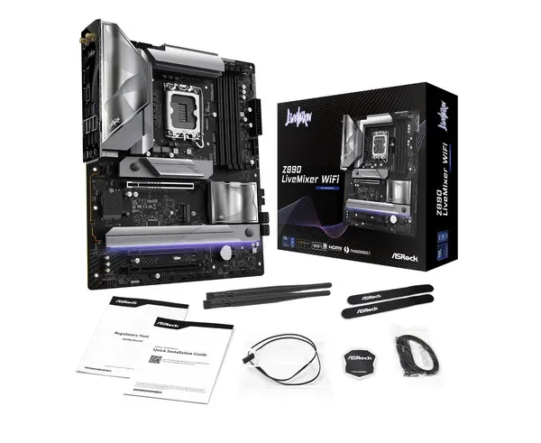 ASRock Z890 LIVEMIXER WIFI Emolevy - Intel Z890 - Intel LGA1851 - DDR5 RAM - ATX