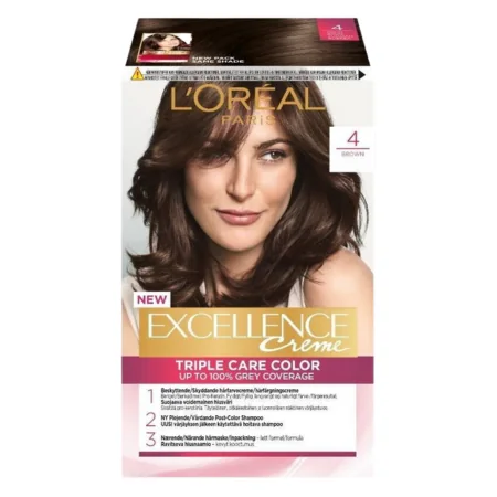 L'Oreal Excellence Natural Tummanruskea 4