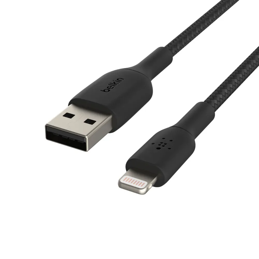 Belkin Lightning To Usb-a Cable Braided 3m Musta