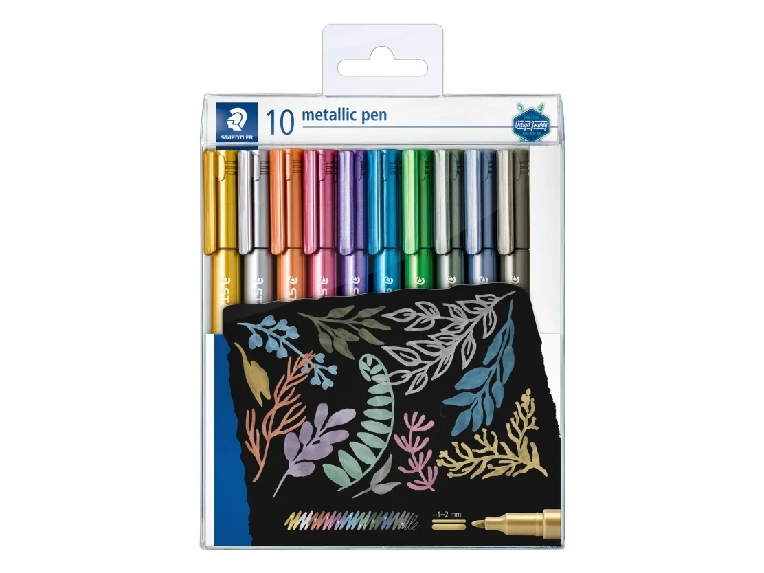 Staedtler® Marker Metallic Pen med 10 stk. ass. farver