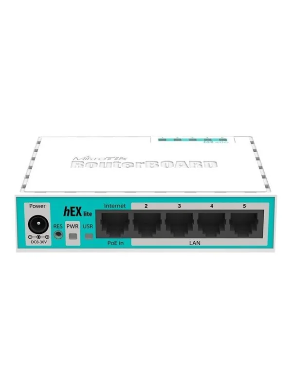 MikroTik Hex lite rb750r2 5x Ethernet 850MHz CPU 64MB RAM MPLS Router RouterOS L4 - Router Without Wireless Network