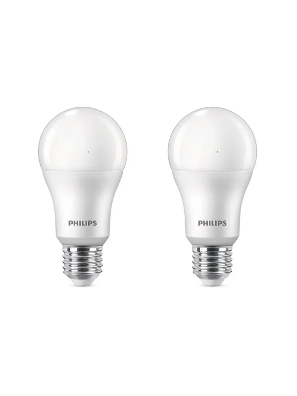 Philips-LED-lamppu E27 13W 1521lm 4000K matta 2kpl