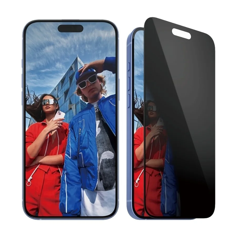 PanzerGlass iPhone 16 Plus/15 Plus näytön suojalasi Ultra-Wide Fit Privacy mukana sovitin