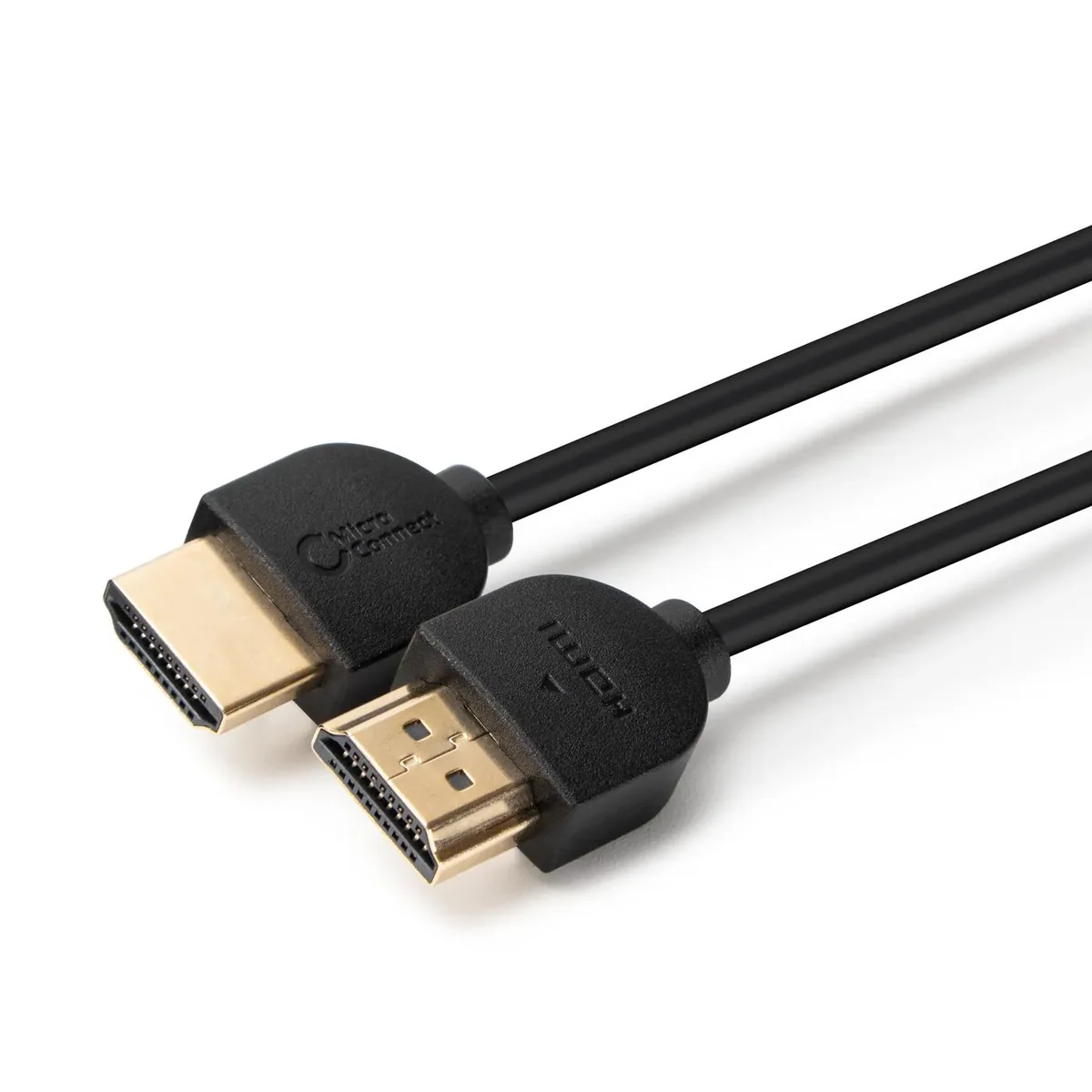 MicroConnect HDMI 2.0 Slim -kaapeli jossa Ethernet, 3 m, musta