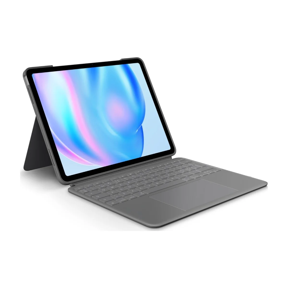 Logitech Combo Touch for iPad Air 13" (M2) - Oxford Grey - Näppäimistö & Foliosetti - Pohjoismainen - Harmaa
