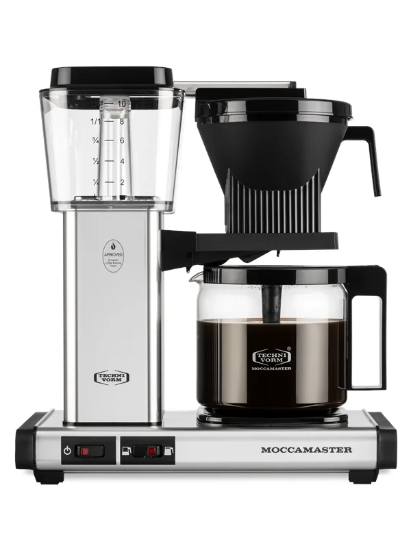 Moccamaster Optio kahvinkeitin, Polished Silver