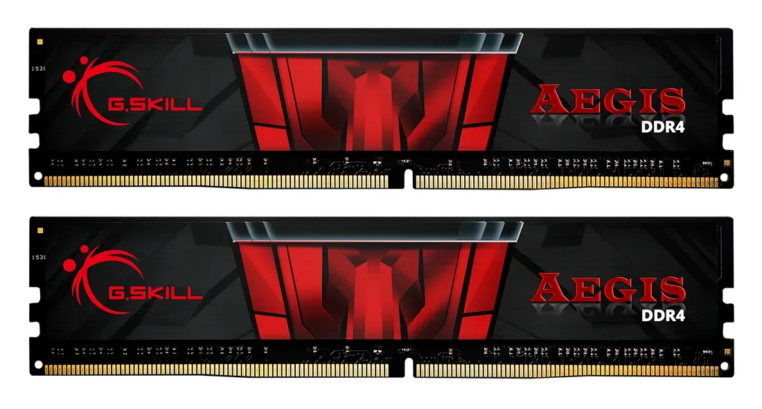 G.Skill AEGIS DDR4-3200 - 16GB - CL16 - Dual Channel (2 pcs) - Intel XMP - Musta