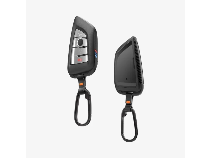 Spigen BK100, Avainkotelo, Musta, Hiili, 1 kpl