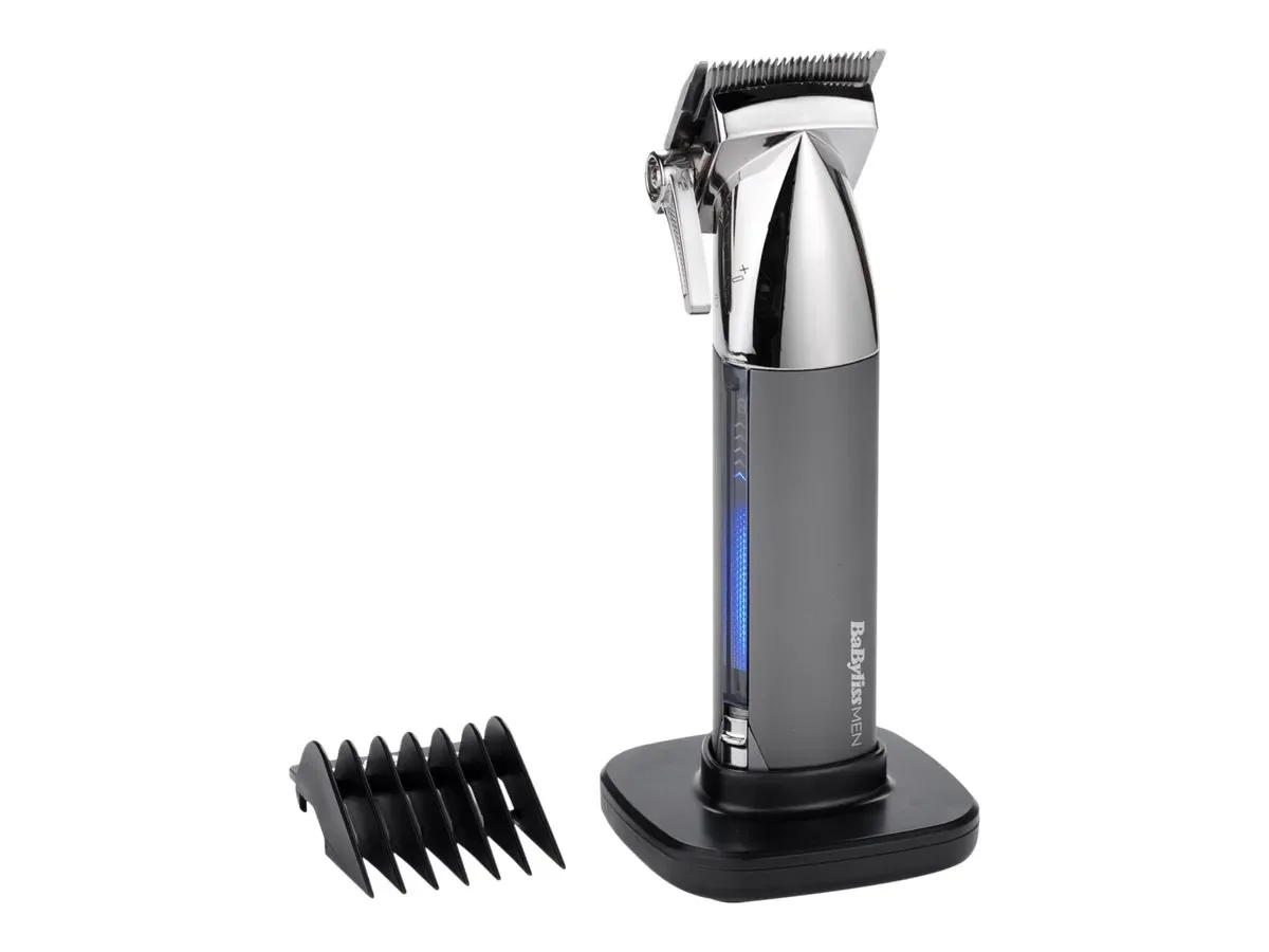 BaByliss Super-X Metal E996E johdoton -hiustenleikkuukone, Anthracite, Stainless steel
