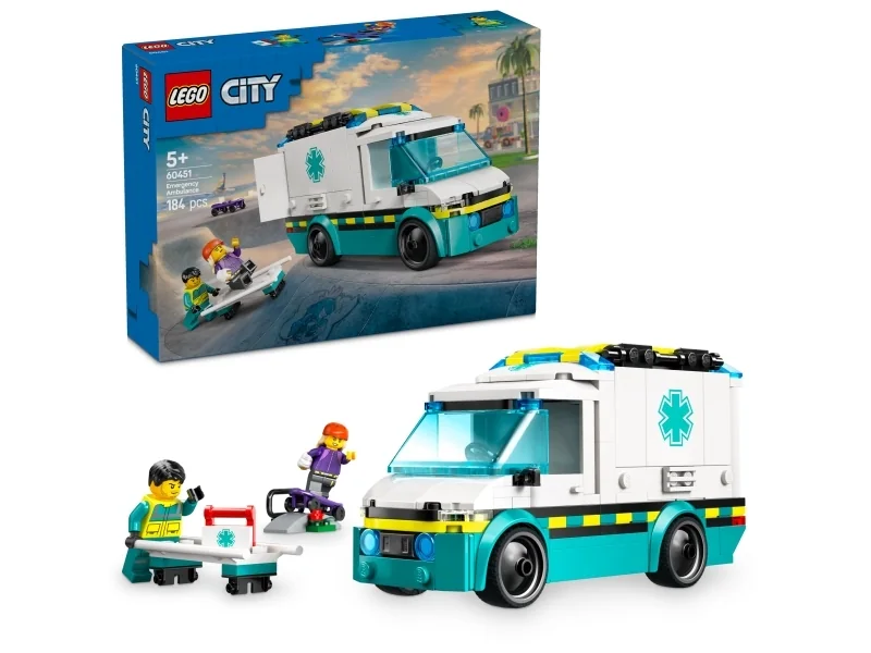 LEGO City 60451 Ambulanssi hälytysajoihin