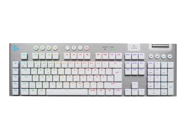 Logitech G915 X LIGHTSPEED - Tactile - 100% - Pelinäppäimistö - Pohjoismainen - Valkoinen