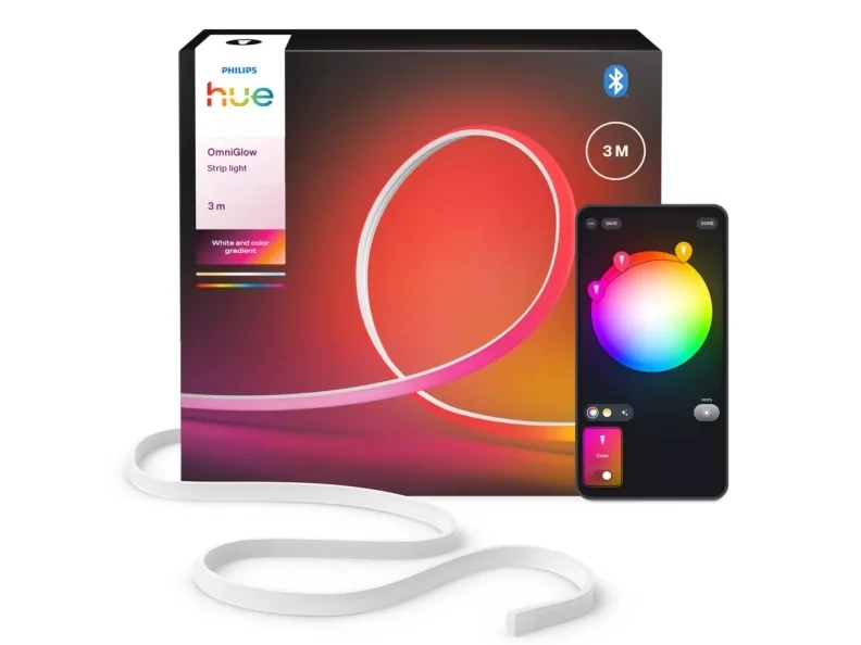 Philips Hue White and Color Gradient OmniGlow - Valonauha - LED - 40 W - luokka G - monivärinen valo - 6500 K - 3 m