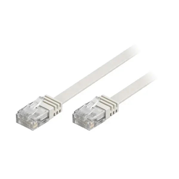 Deltaco Cat6 UTP RJ45 20m -verkkokaapeli, valkoinen