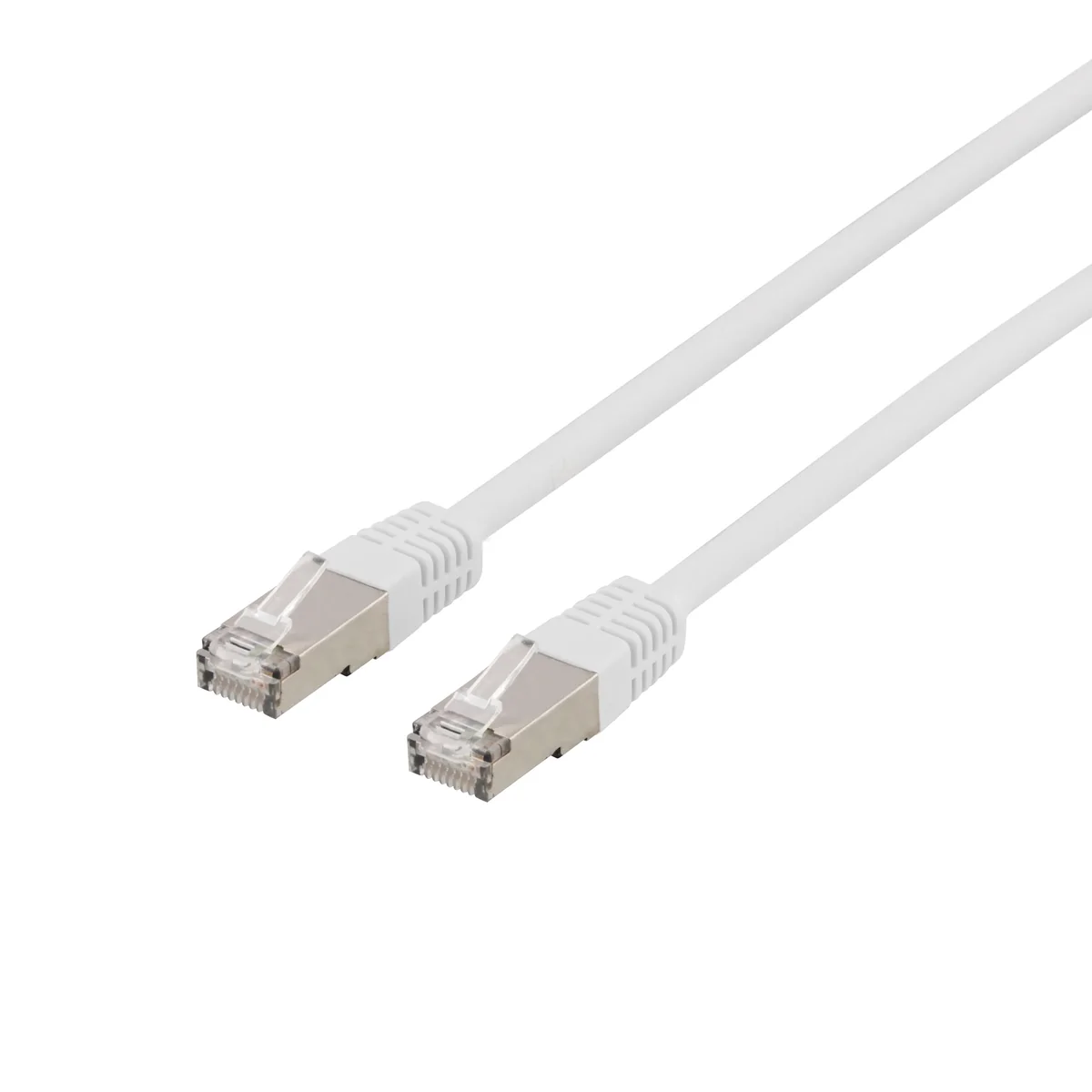 Deltaco patch cable - 2 m - white - Valkoinen - 2m