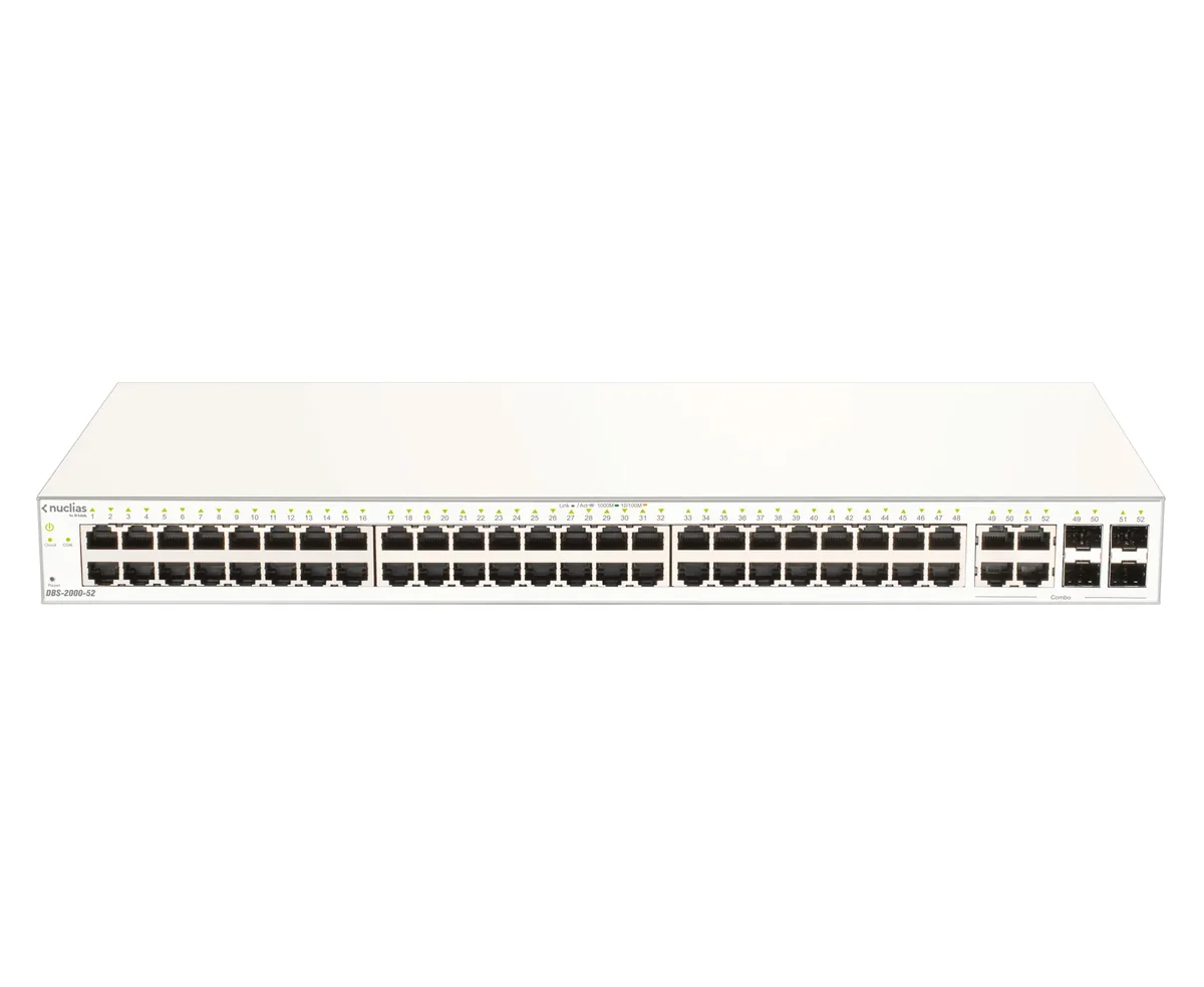 D-link Dbs-2000-52 Verkkokytkin Hallittu L2 Gigabit Ethernet (10/100/1000) Harmaa