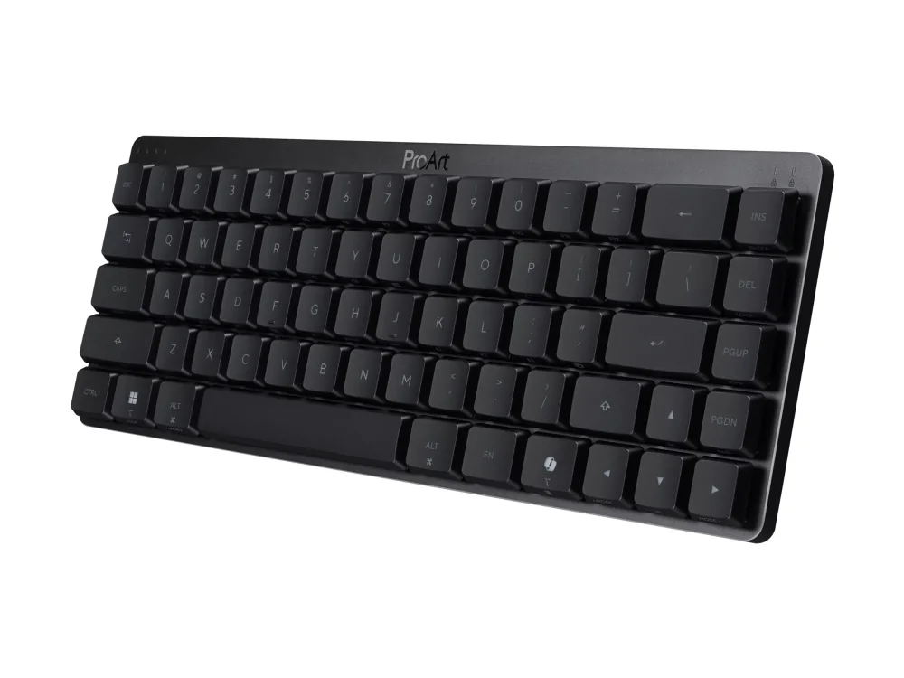 ASUS ProArt Keyboard KD300, 65%, Langaton, USB + RF Wireless + Bluetooth, Mekaaninen, RGB LED, Musta
