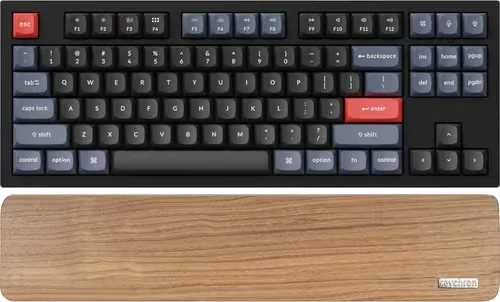 Keychron Q3 Walnut Puu Palmrest - Rannetuki - Ruskea