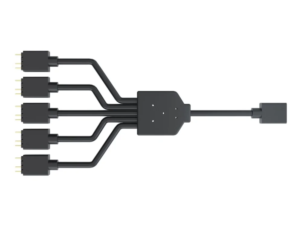Cooler Master MFX-AWHN-1NNN5-R1, RGB-jakokaapeli, Musta, 3-pin, 52 g, 35 mm, 43 mm