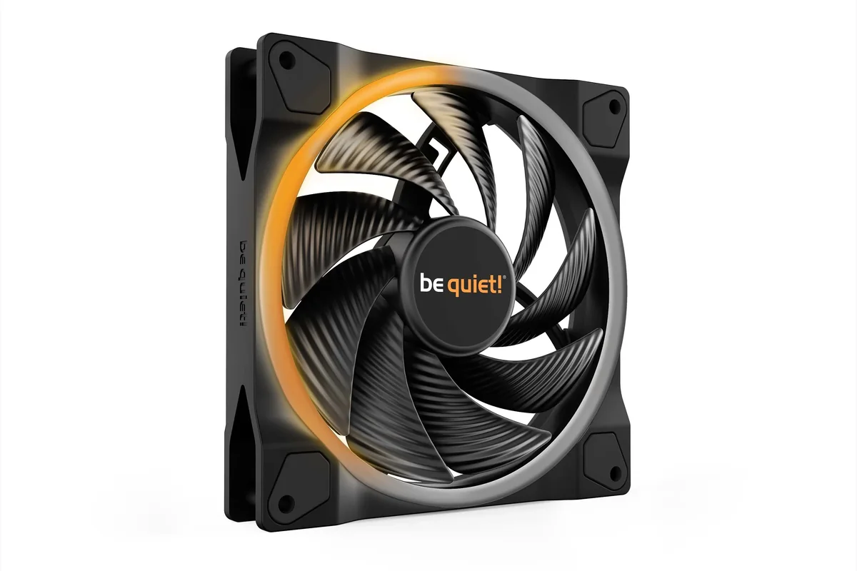 be quiet! KEVYT SIIVET 140mm PWM korkeanopeus - Kotelotuuletin - 140mm - Musta RGB LED valolla - 31 dBA