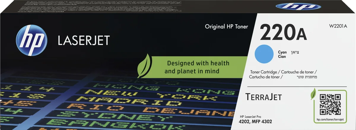 HP 220A / W2201A - Cyan Toner