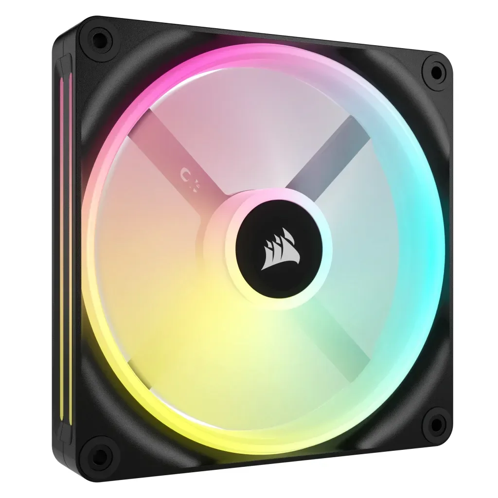 Corsair iCUE LINK QX140 RGB Expansion Fan - Black - Kotelotuuletin - 140mm - Musta RGB LED valolla - 37 dBA