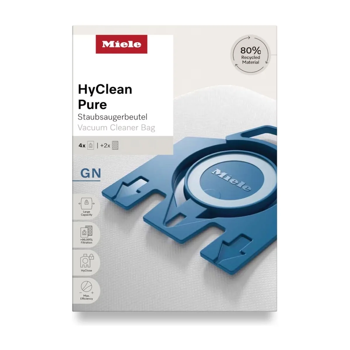 Miele HyClean Pure GN -pölynimurin pussit - 4 kpl