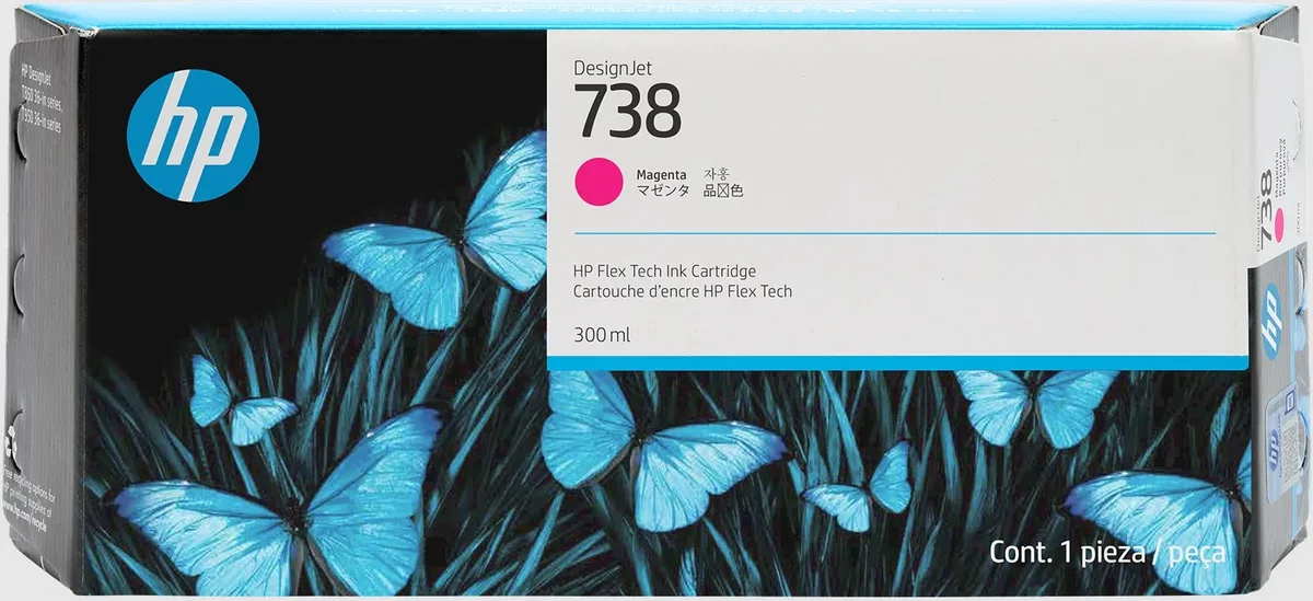 HP 738 / 676M7A - Magenta Ink
