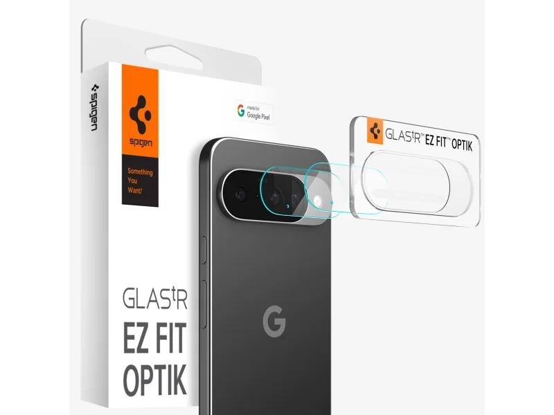 Spigen Optik EZ Fit, Google, Pixel 10, Pölynkestävä, Naarmuuntumisenkestävä, Läpinäkyvä, 2 kpl