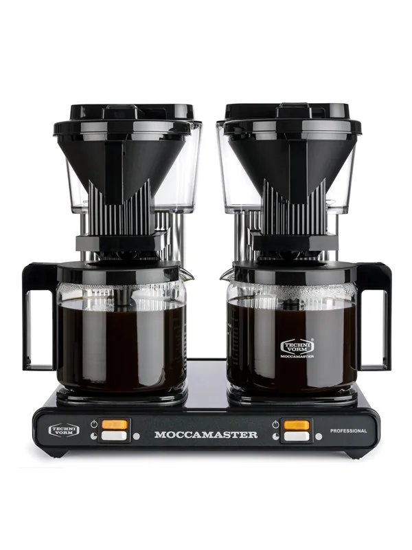 Moccamaster Professional Double kahvinkeitin, Black/Silver