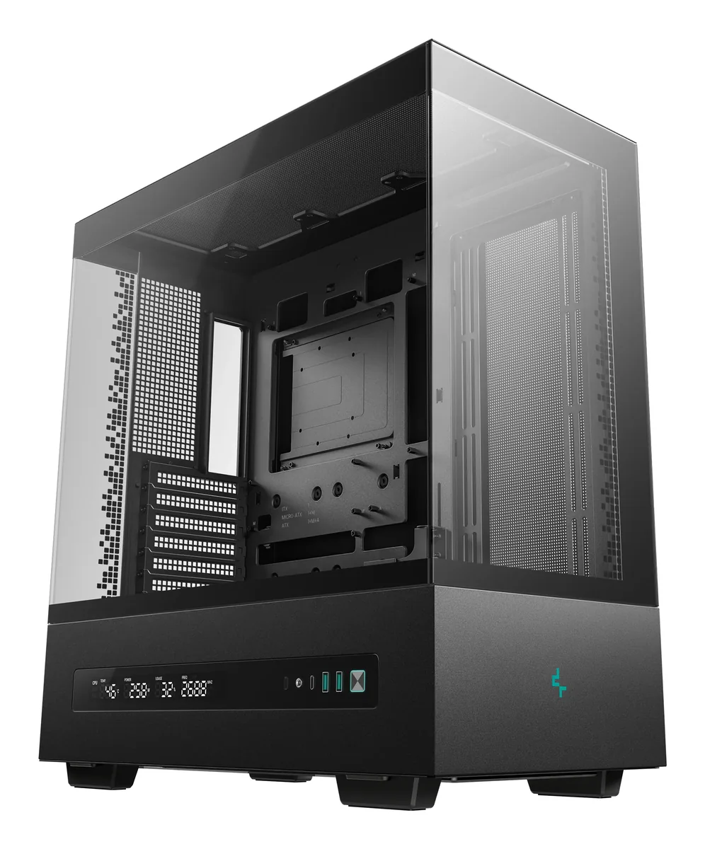 DeepCool CH690 DIGITAL -miditornikotelo ikkunalla, musta