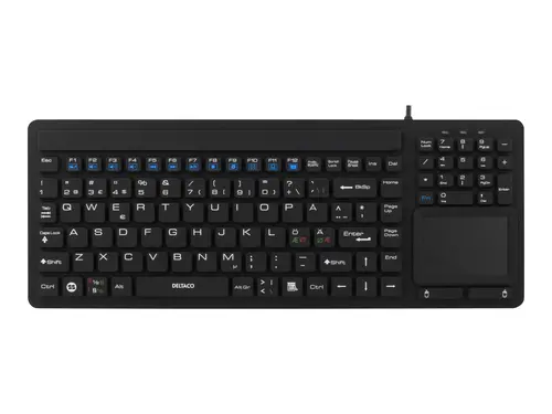 Deltaco Silicone Ip68 Keyboard & Touchpad Langallinen Pohjoismainen