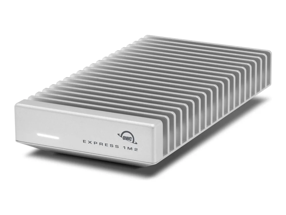 OWC Express 1M2 USB4 extern SSD (80Gb/s) bus-powered portabel NVMe