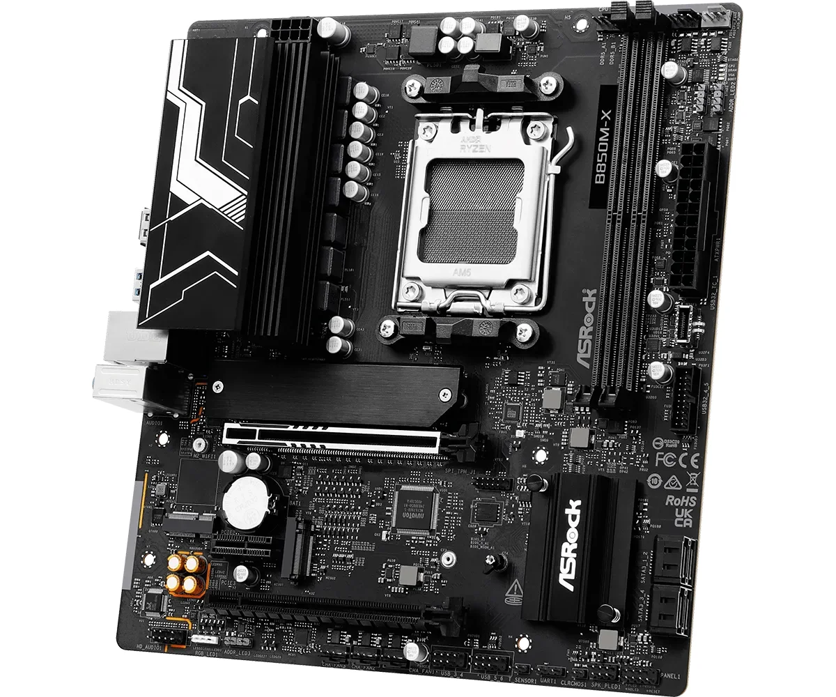 ASRock B850M-X R2.0 Emolevy - AMD B850 - AMD AM5 - DDR5 RAM - Micro-ATX