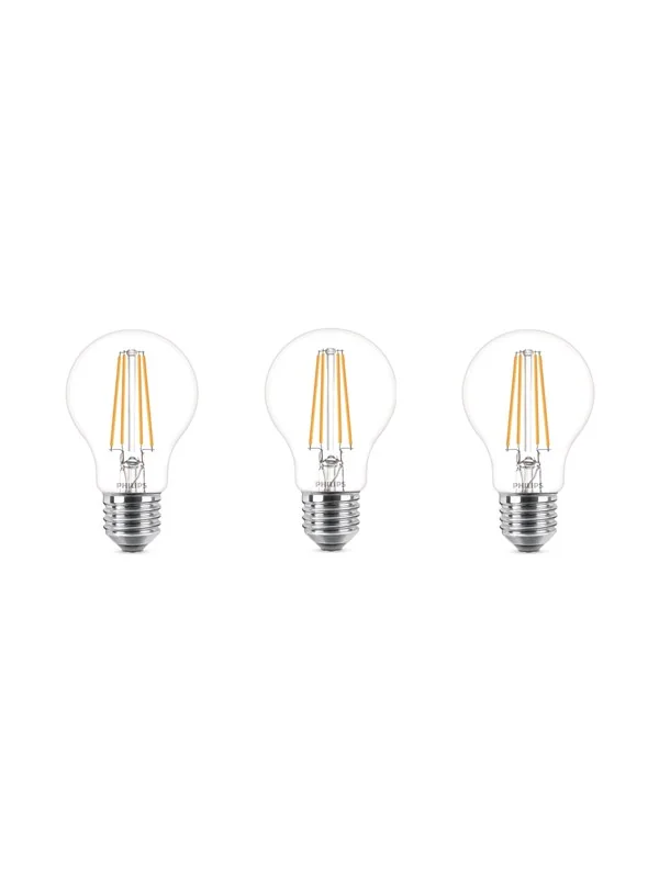 Philips-LED-lamppu E27 7W 850lm 4000K kirkas 3 kpl