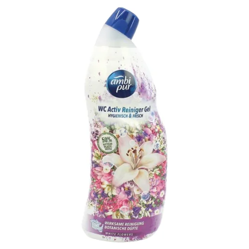 Ambi Pur WC Active Hygienic & Fresh White Flowers WC-Puhdistusgeeli - 750 ml