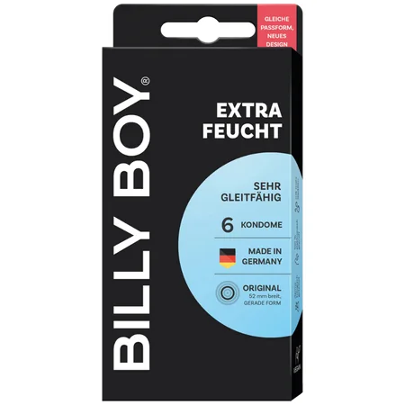 Billi Boy Extra Feucht Voitelutetut Kondomit – 6 kpl